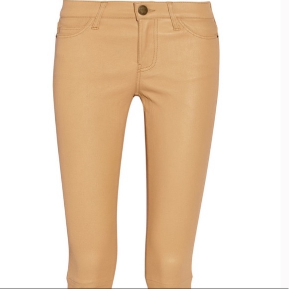 Current/Elliott Side Slit Stiletto Leather Pants Size 25/0 - Picture 3 of 5